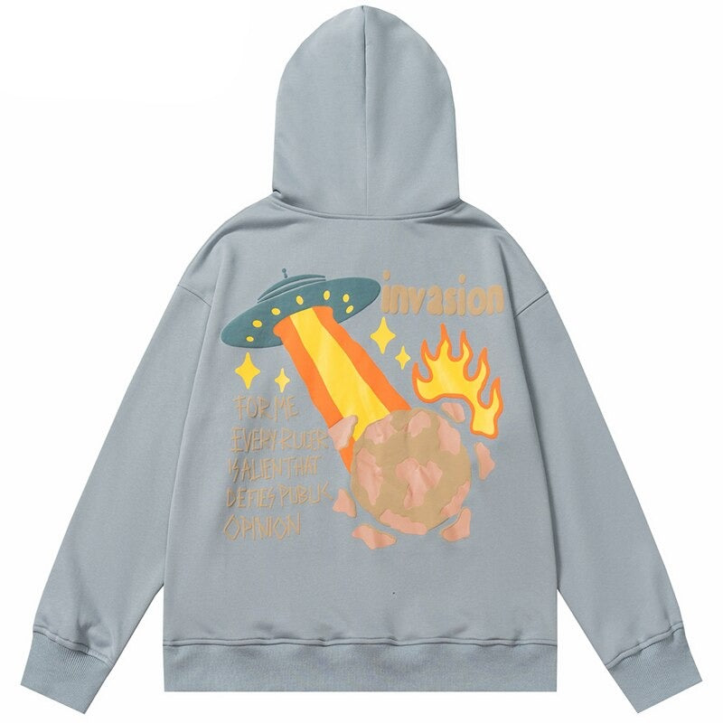 "Secret Invasion" Graphic Unisex Streetwear Vintage Women Men Y2K Hoodie