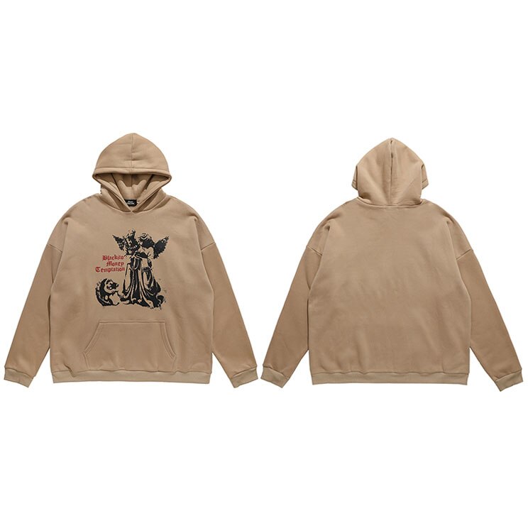 "Looking Under" Graphic Unisex Streetwear Vintage Women Men Y2K Hoodie