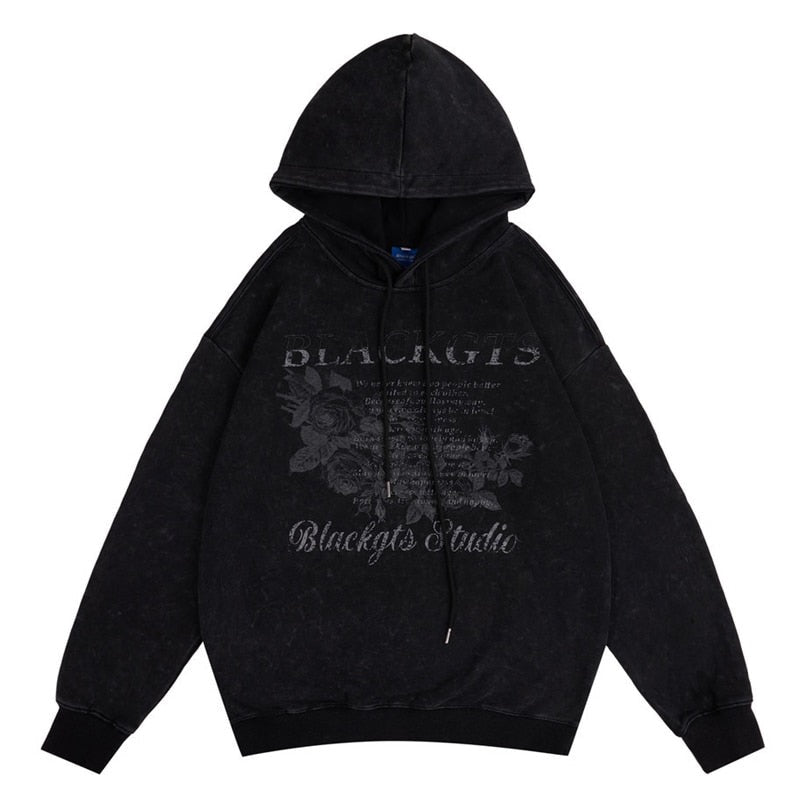 "Written In Time" Graphic Unisex Streetwear Vintage Women Men Y2K Hoodie