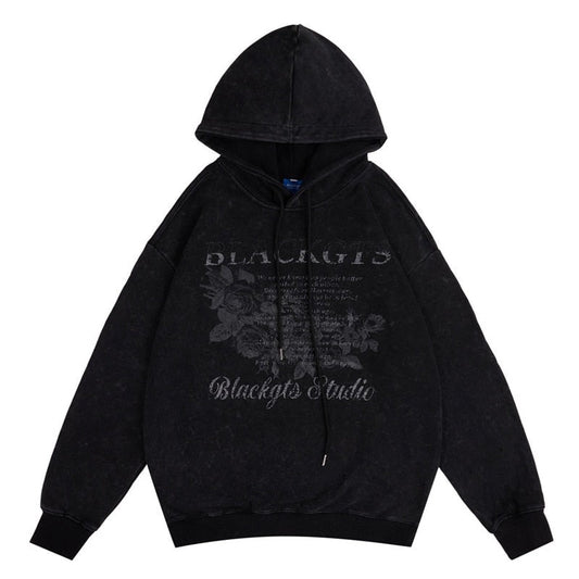 "Written In Time" Graphic Unisex Streetwear Vintage Women Men Y2K Hoodie