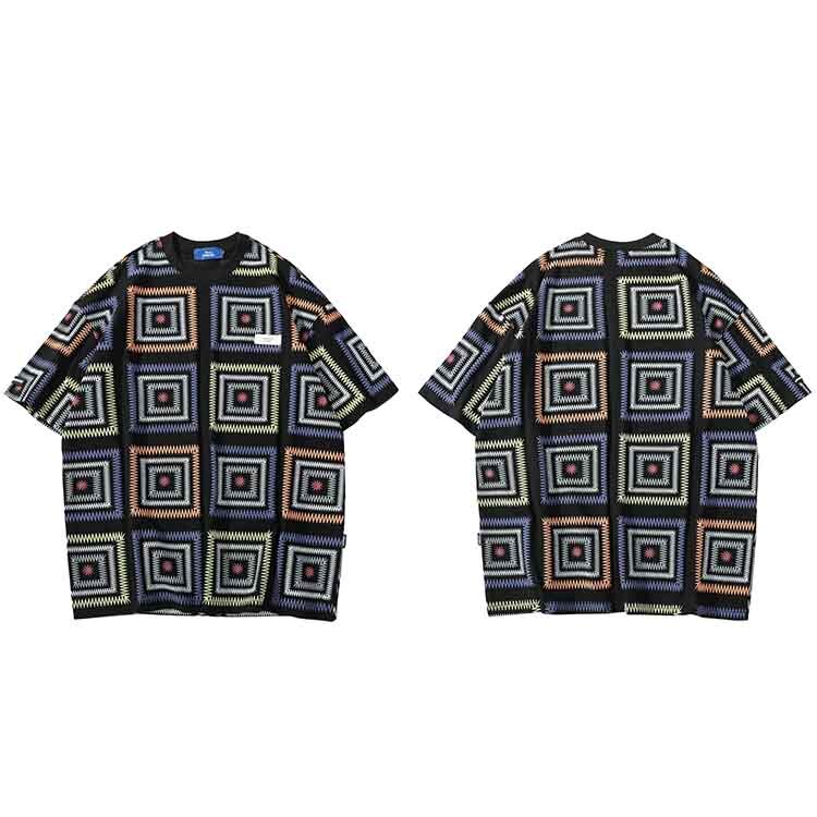 "Square Dance" Graphic Unisex Streetwear Vintage Women Men Y2K T-Shirt