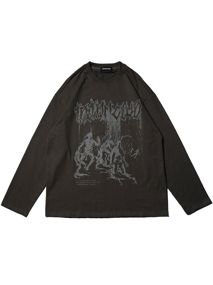 "Back 2 Life" Unisex Men Women Streetwear Graphic Sweatshirt