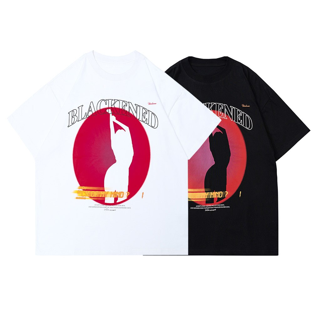"Dark Shadow" Unisex Men Women Streetwear Graphic T-Shirt