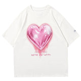 "Candy Hearts" Men Women Streetwear Unisex Graphic T-Shirt