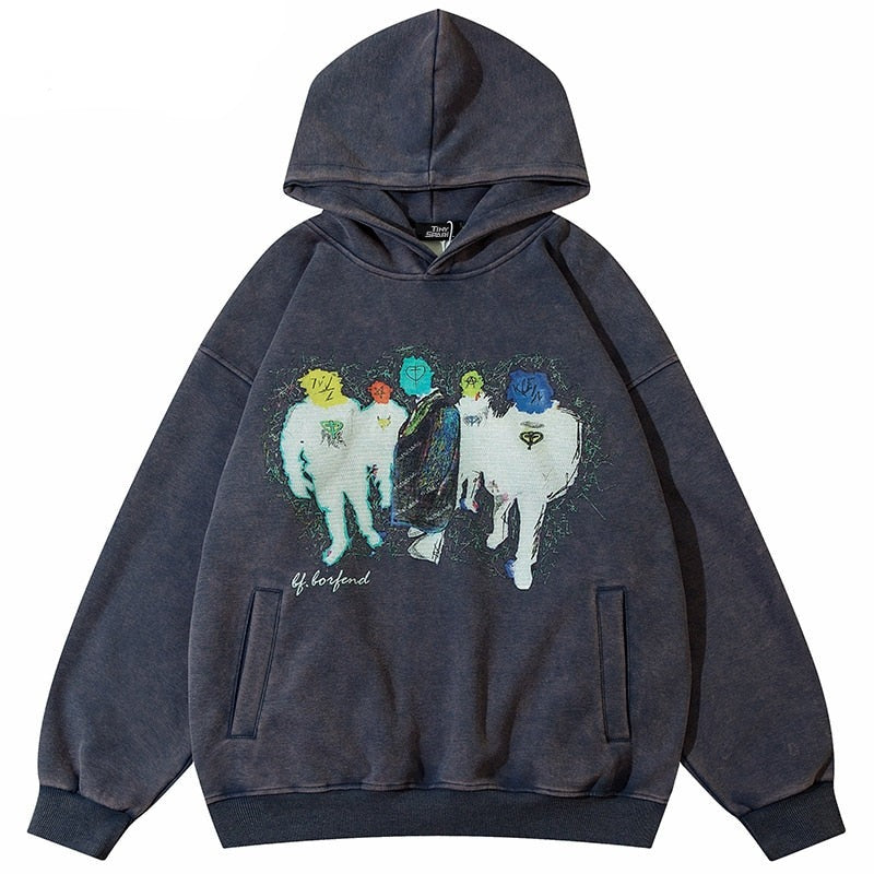 "Gallery Land" Graphic Unisex Streetwear Women Men Y2K Hoodie