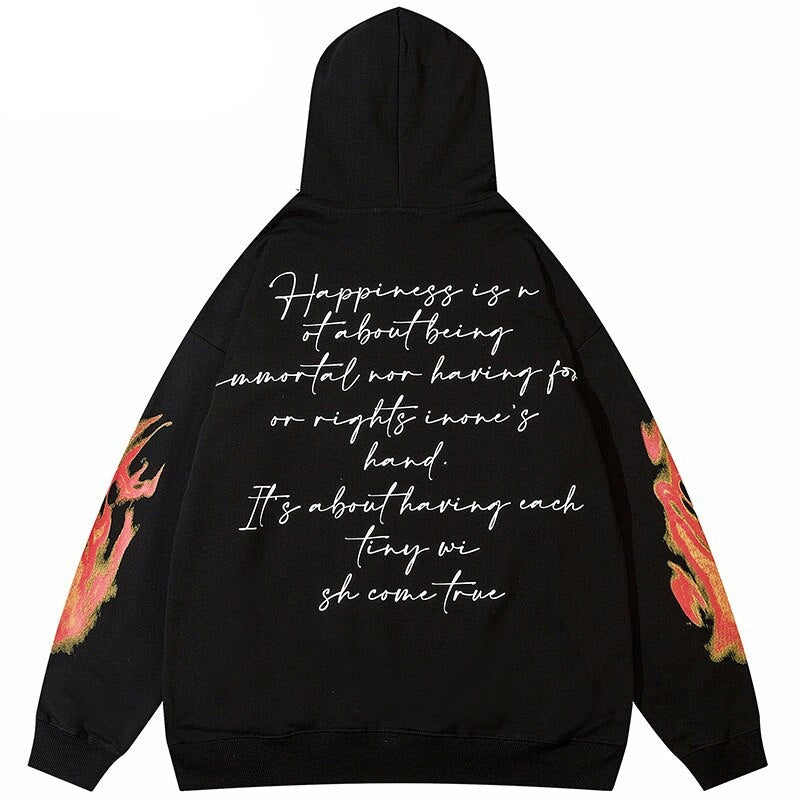 "Righteous" Graphic Unisex Streetwear Vintage Women Men Y2K Hoodie