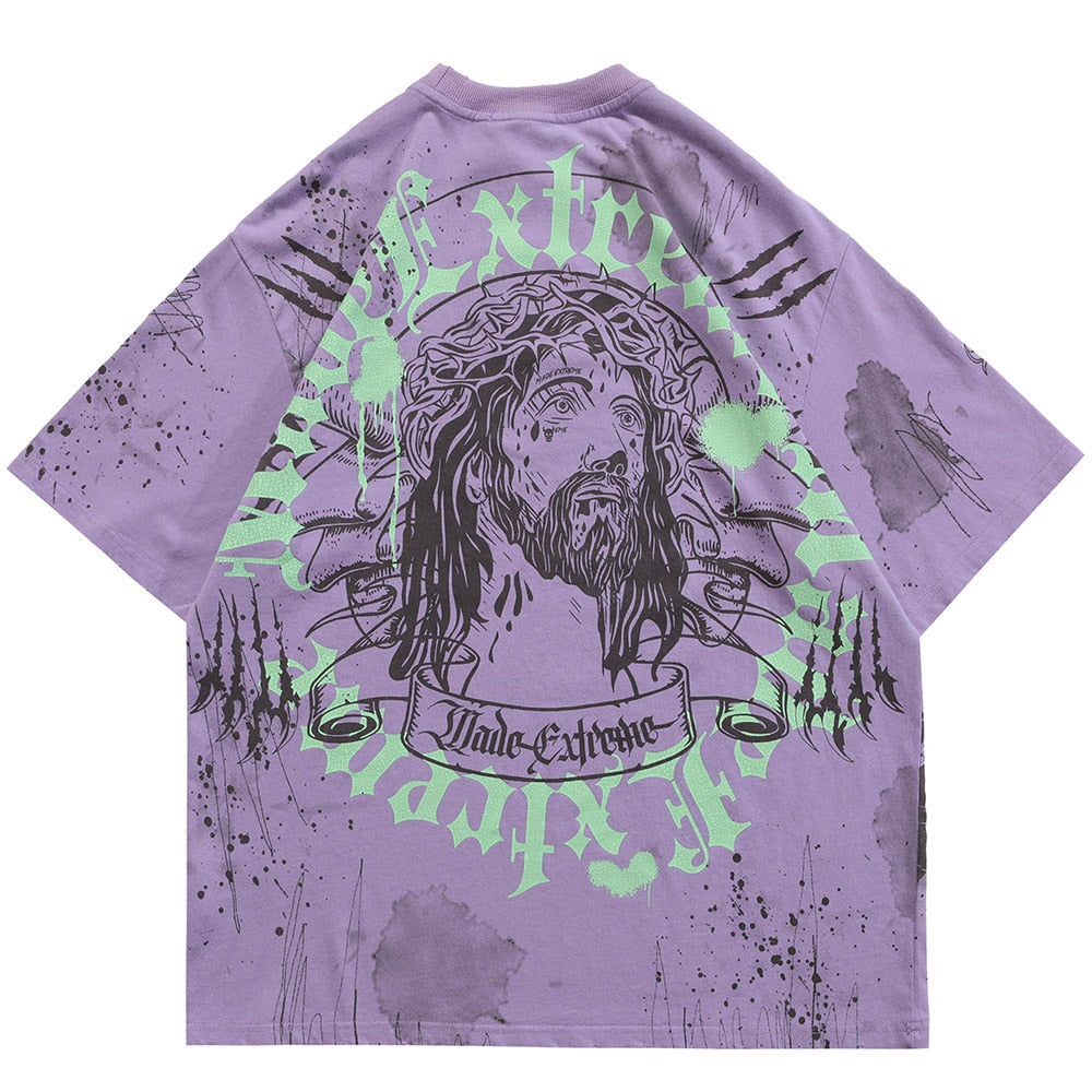 "Throne" Graphic Unisex Streetwear Vintage Women Men Y2K T-Shirt