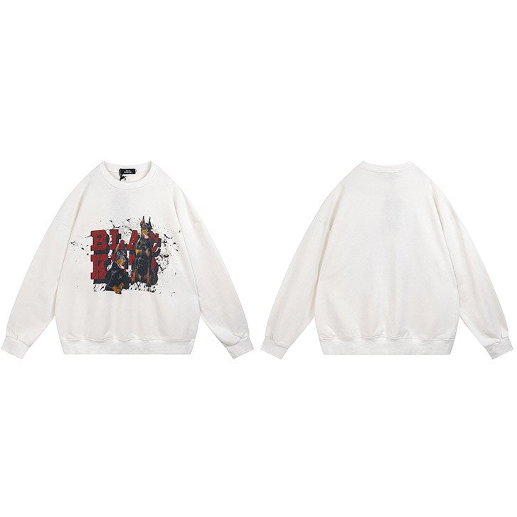 "Blood Hound" Unisex Men Women Streetwear Graphic Sweatshirt