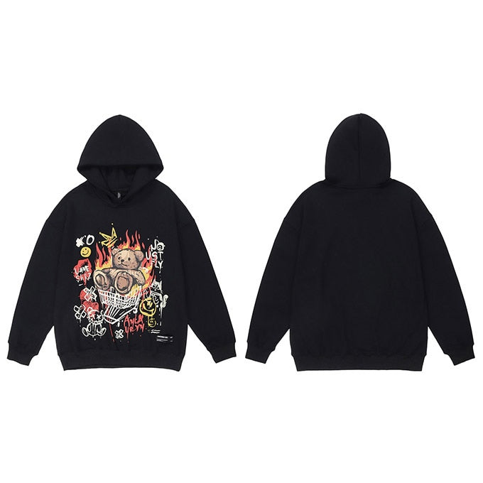 "Go Karting" Graphic Unisex Streetwear Women Men Y2K Hoodie