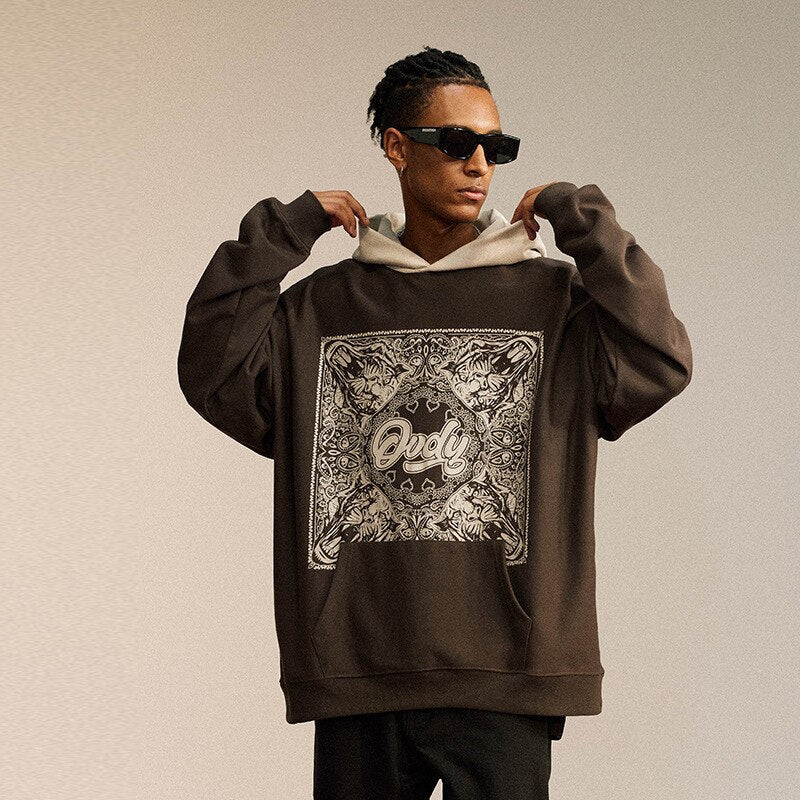"Frequency" Graphic Unisex Streetwear Women Men Y2K Hoodie