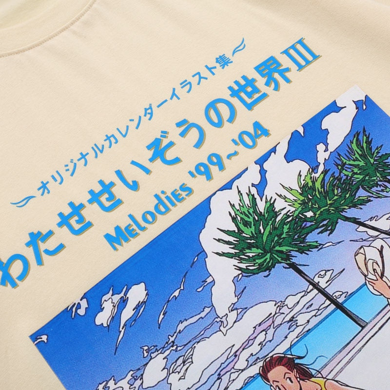 "Afternoon" Men Women Unisex Streetwear Graphic T-Shirt