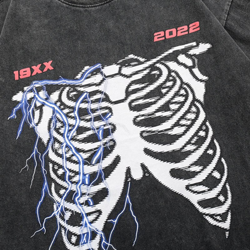 "Broken Bones" Unisex Men Women Streetwear Graphic T-Shirt