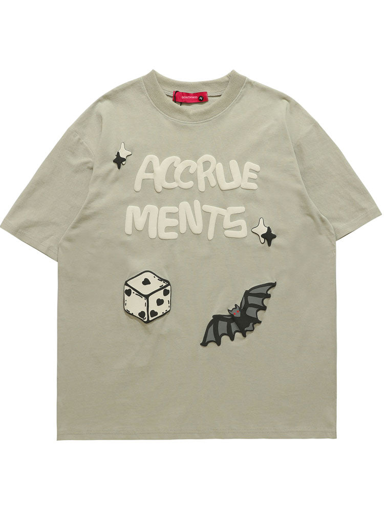 "Roll The Dice" Graphic Unisex Streetwear Vintage Women Men Y2K T-Shirt