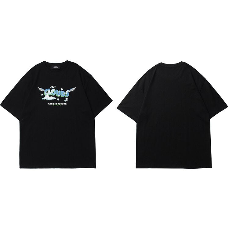 "Cloudy Day" Unisex Men Women Streetwear Graphic T-Shirt