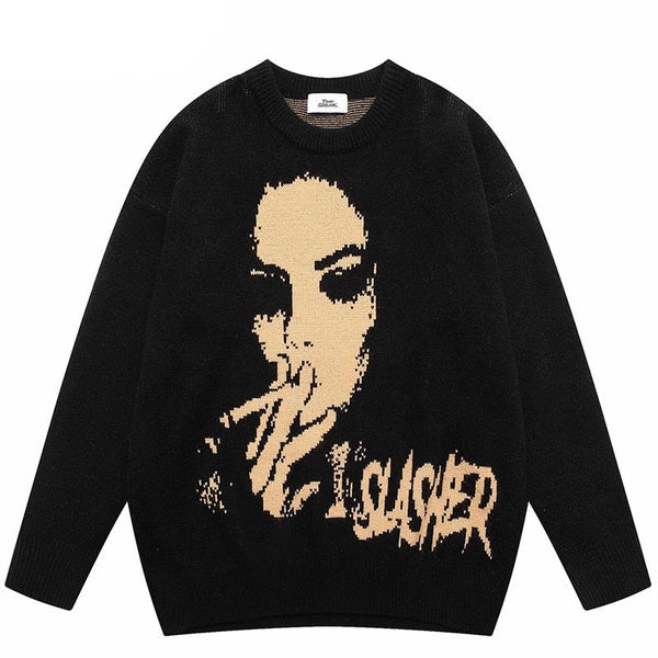 "Just A Friend" Graphic Unisex Streetwear Vintage Women Men Y2K Sweater