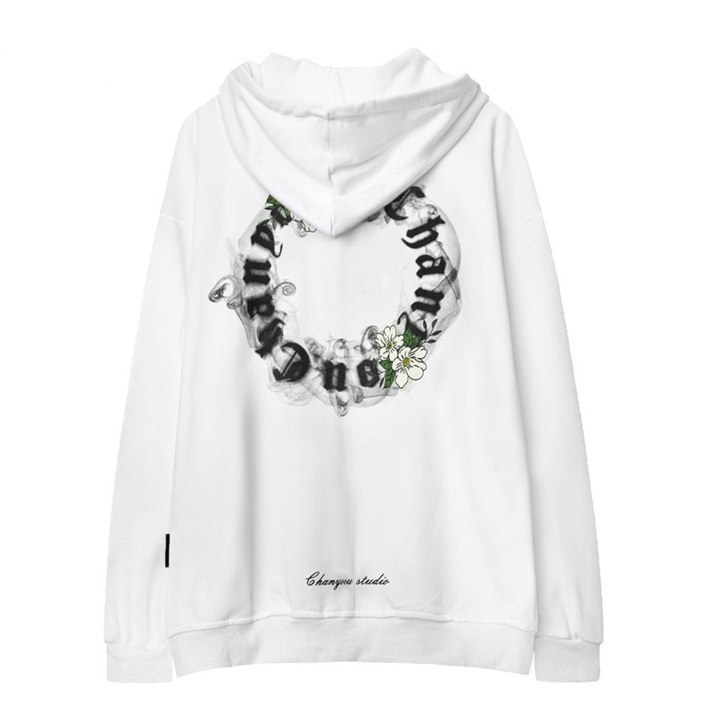 "White Crown" Graphic Unisex Streetwear Vintage Women Men Y2K Hoodie