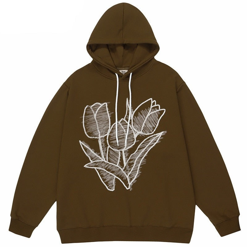 "Growing Pains" Graphic Unisex Streetwear Women Men Y2K Hoodie
