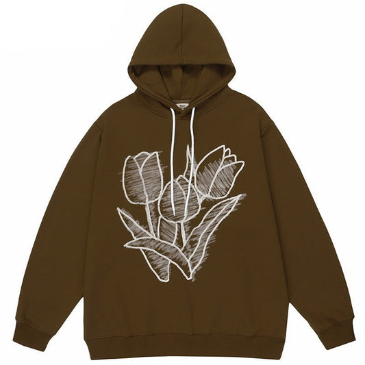 "Growing Pains" Graphic Unisex Streetwear Women Men Y2K Hoodie