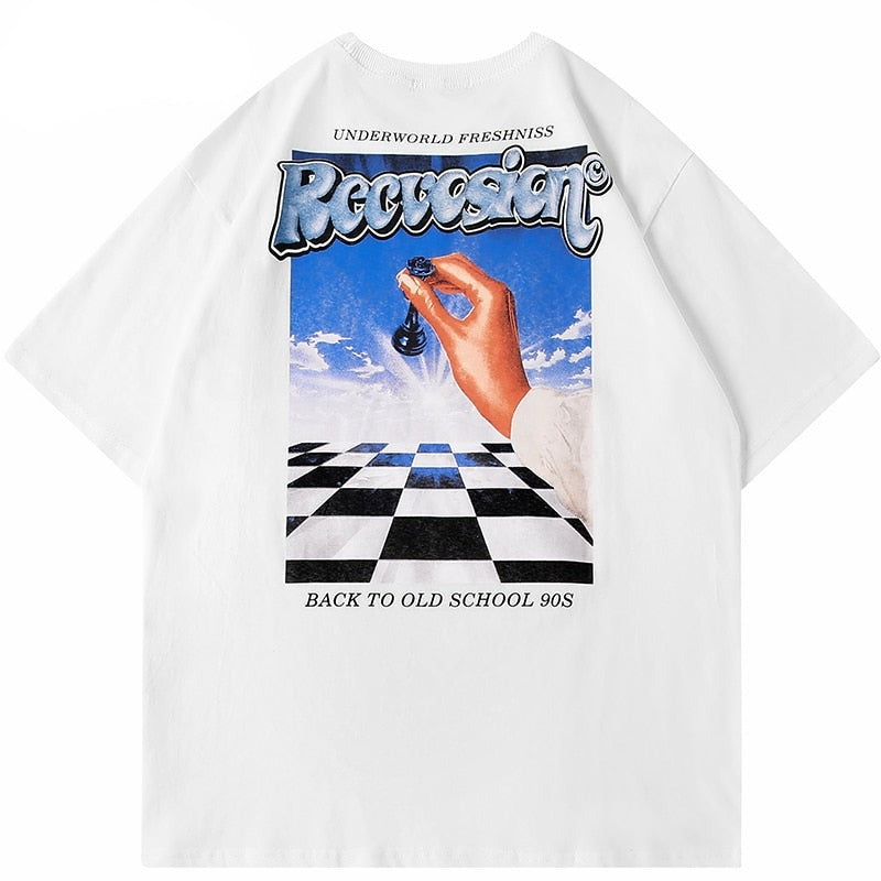 "Checkmate" Unisex Men Women Streetwear Graphic T-Shirt