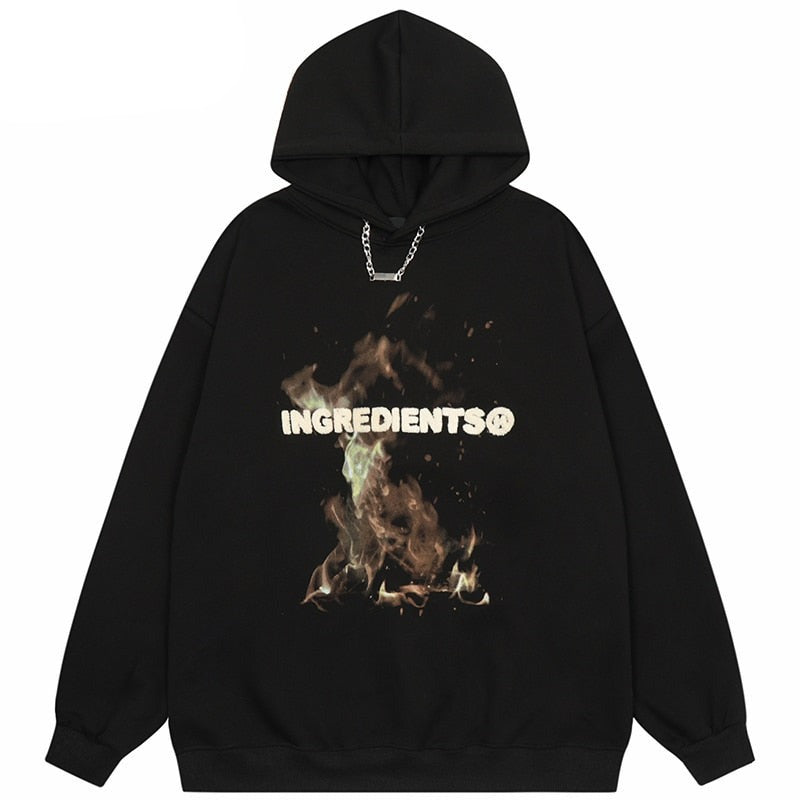 "The Receipe" Graphic Unisex Streetwear Vintage Women Men Y2K Hoodie