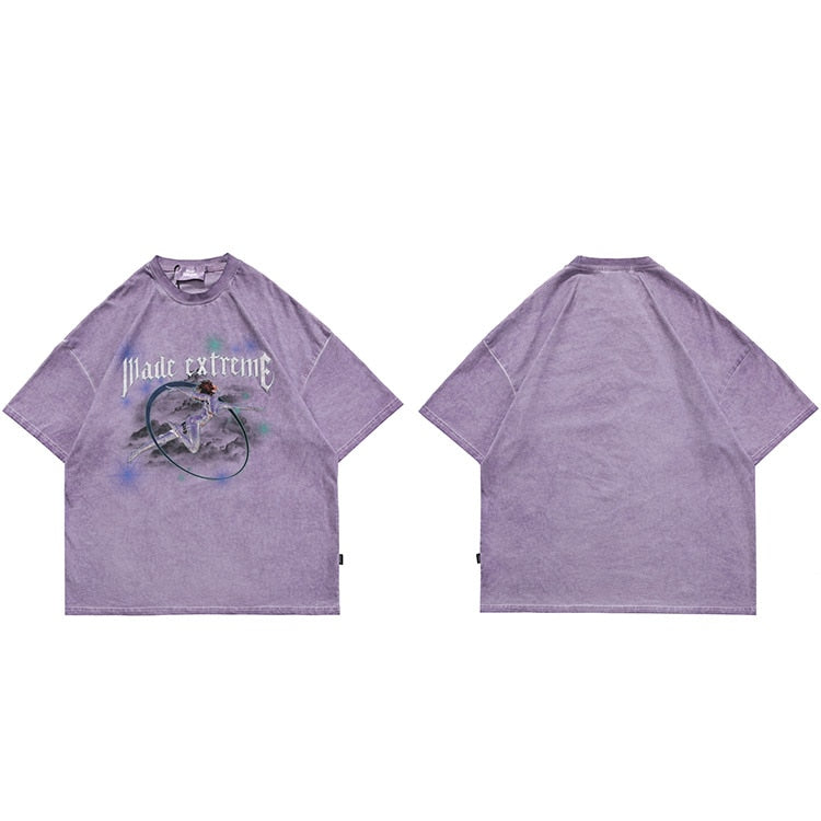 "Flying Beauty" Unisex Men Women Streetwear Graphic T-Shirt