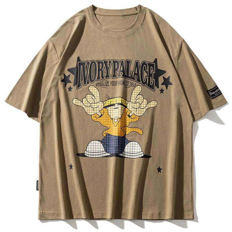 "Top Place" Graphic Unisex Streetwear Vintage Women Men Y2K T-Shirt