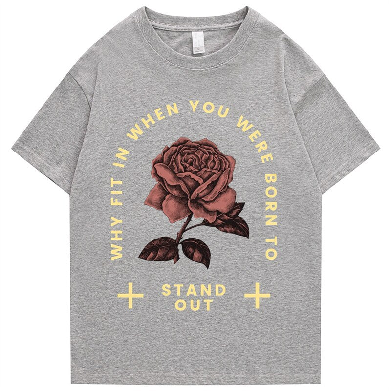 "Stand Out" Graphic Unisex Streetwear Vintage Women Men Y2K T-Shirt