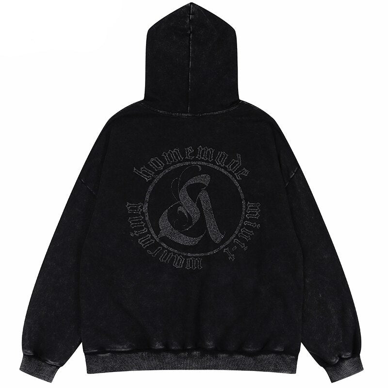 "Masked Blaze" Graphic Unisex Streetwear Vintage Women Men Y2K Hoodie