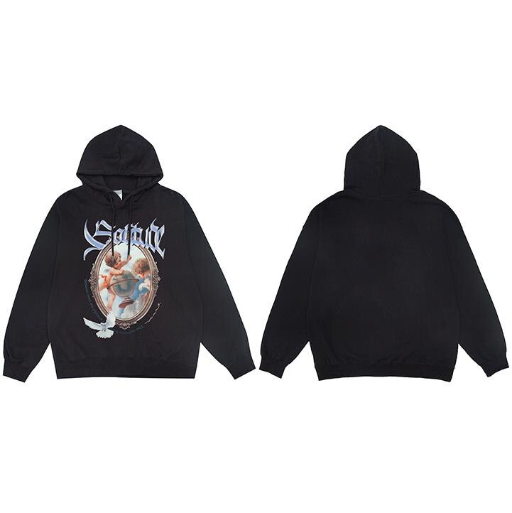 "Through The Glass" Graphic Unisex Streetwear Vintage Women Men Y2K Hoodie