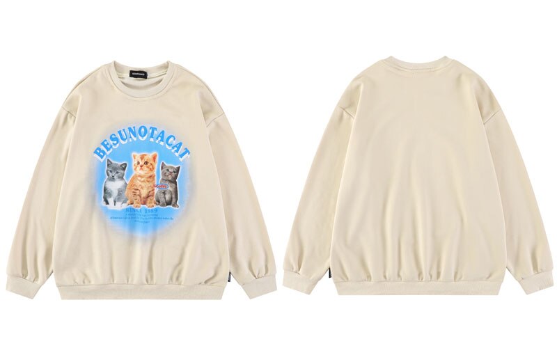 "Tragic Trio" Graphic Unisex Streetwear Vintage Women Men Y2K Sweatshirt