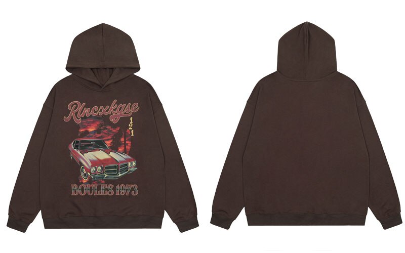 "Road Runner" Graphic Unisex Streetwear Vintage Women Men Y2K Hoodie