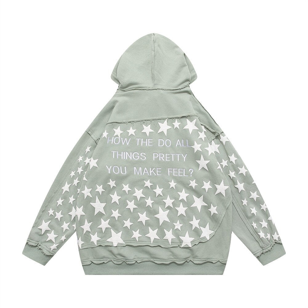 "Half Moon" Graphic Unisex Streetwear Women Men Y2K Hoodie