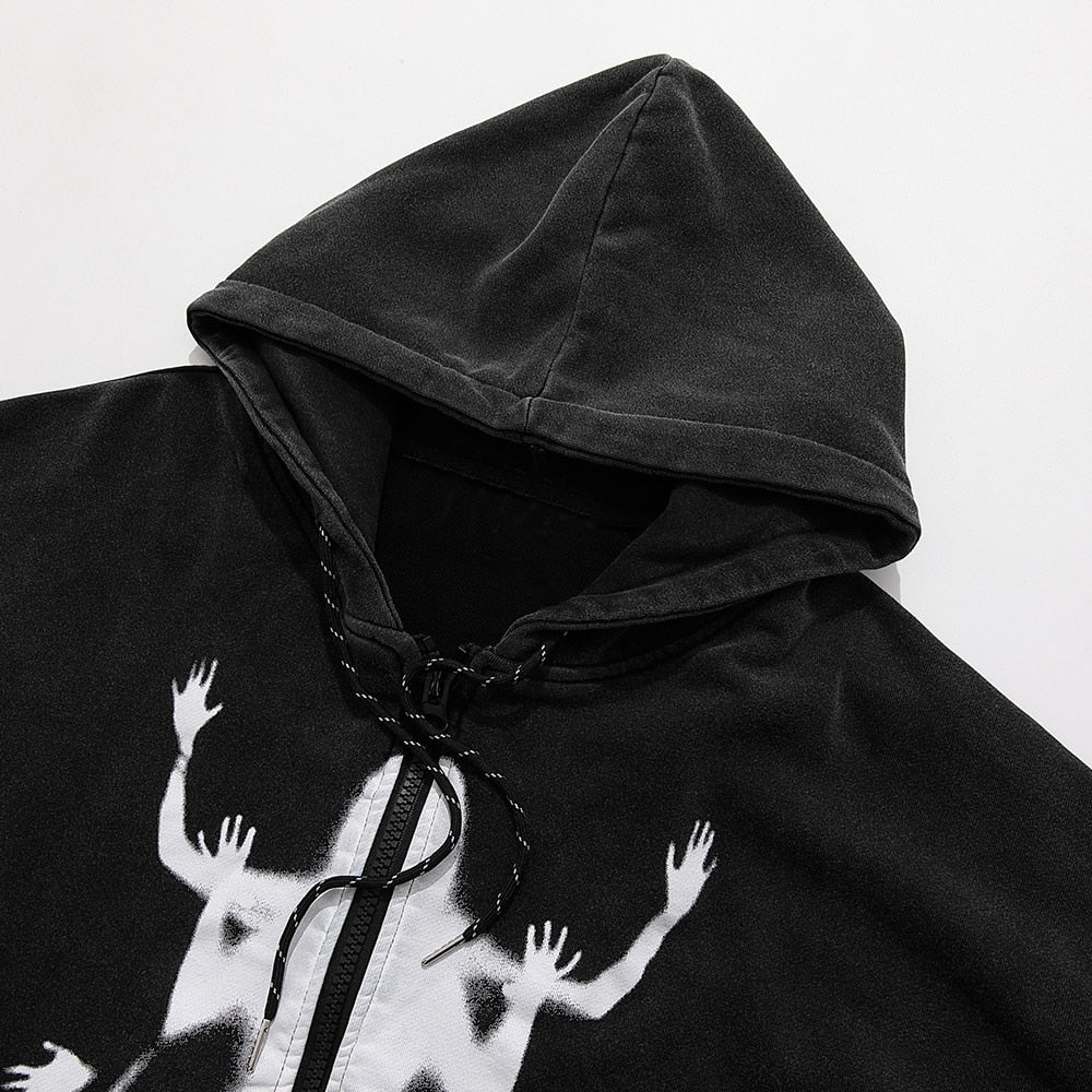 "Too Many" Graphic Unisex Streetwear Vintage Women Men Y2K Hoodie