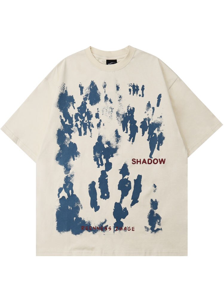 "Shadow" Graphic Unisex Streetwear Vintage Women Men Y2K T-Shirt