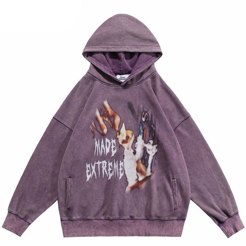"Blurry Vision" Unisex Men Women Streetwear Graphic Hoodie