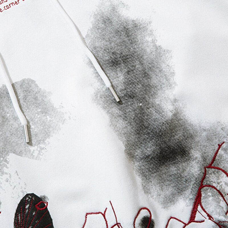 "Bloody Rose" Unisex Men Women Streetwear Graphic Hoodie