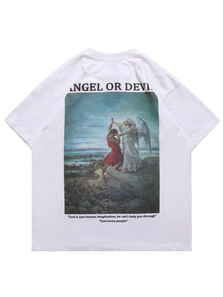 "Gates of Heaven" Graphic Unisex Streetwear Vintage Women Men Y2K T-Shirt
