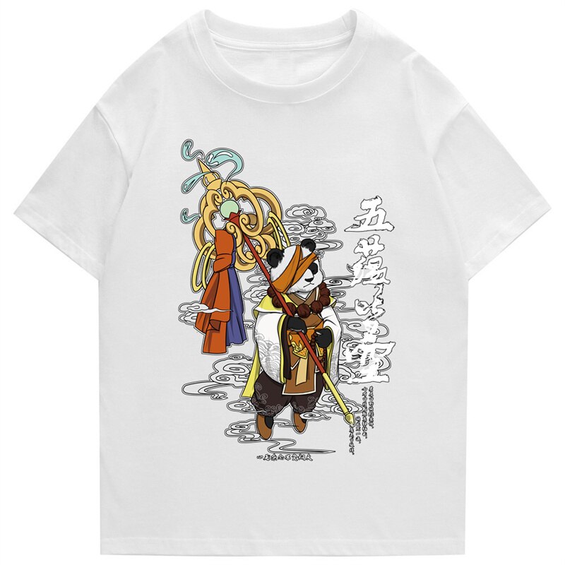 "Royal Panda" Graphic Unisex Streetwear Vintage Women Men Y2K T-Shirt