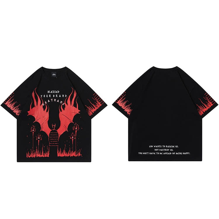 "Not Welcomed" Unisex Men Women Streetwear Graphic T-Shirt