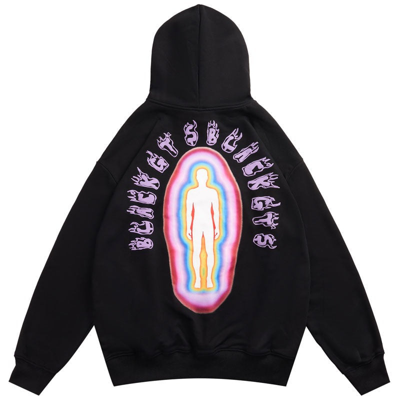 "Stick Figure" Graphic Unisex Streetwear Vintage Women Men Y2K Hoodie