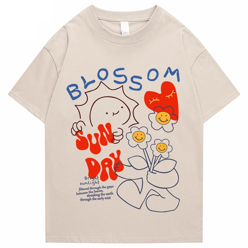 "Blossom" Men Women Streetwear Unisex Graphic T-Shirt