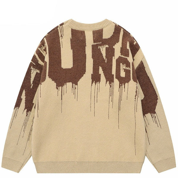 "Kingdom's Fall" Graphic Unisex Streetwear Vintage Women Men Y2K Sweater