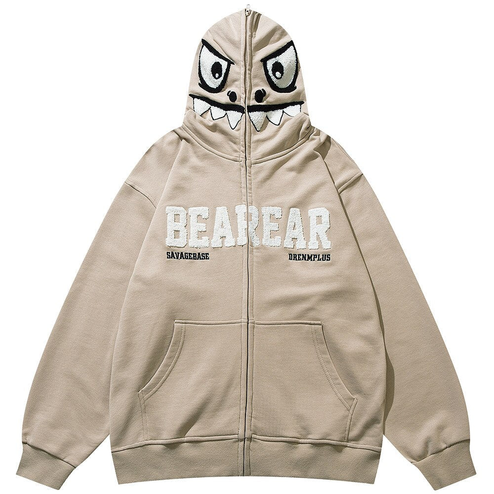 "Beware" Unisex Men Women Streetwear Graphic Hoodie