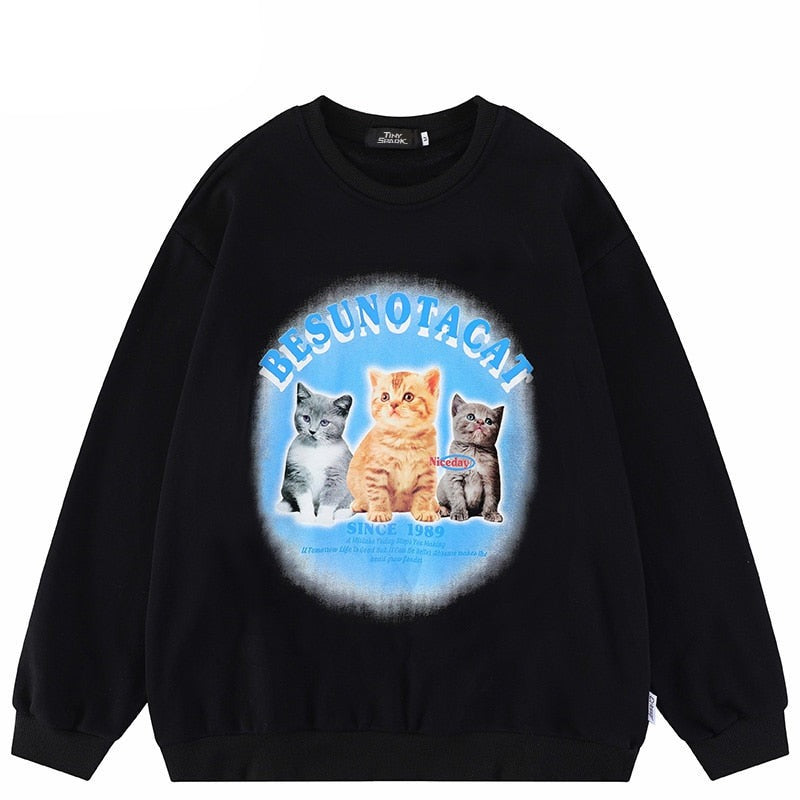 "Big Family" Graphic Unisex Streetwear Vintage Women Men Y2K Sweatshirt