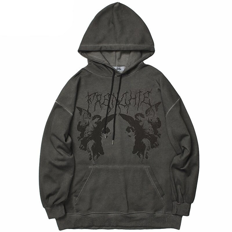 "Dark Angel" Unisex Men Women Streetwear Graphic Hoodie