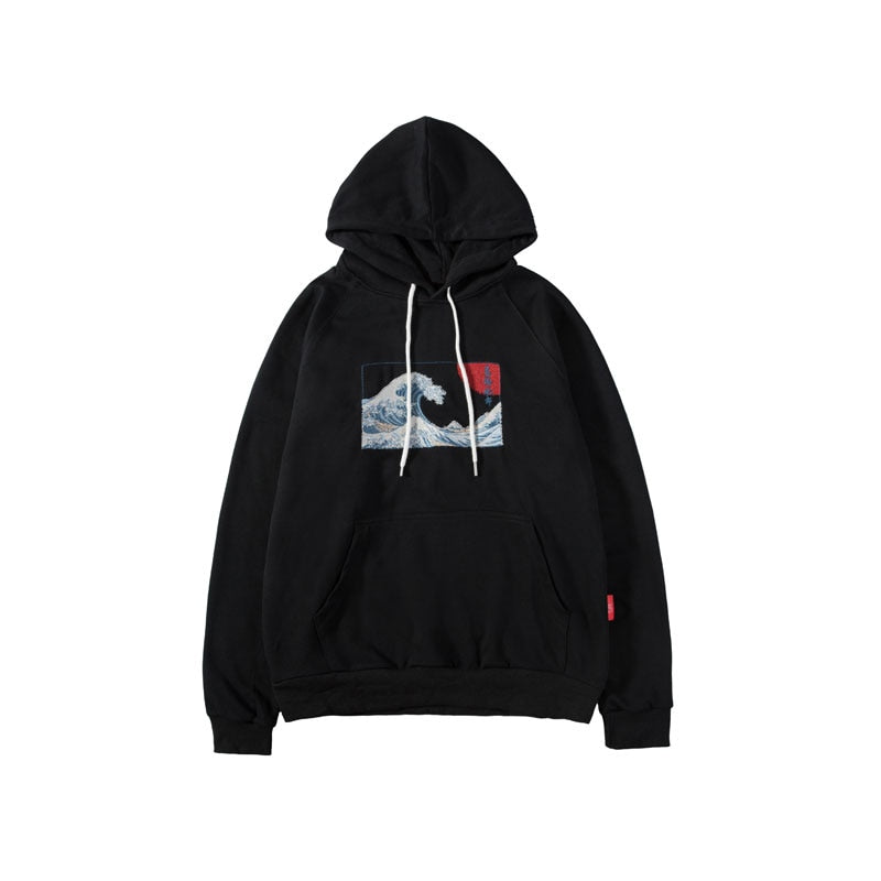 "Night Wave" Graphic Unisex Streetwear Vintage Women Men Y2K Hoodie