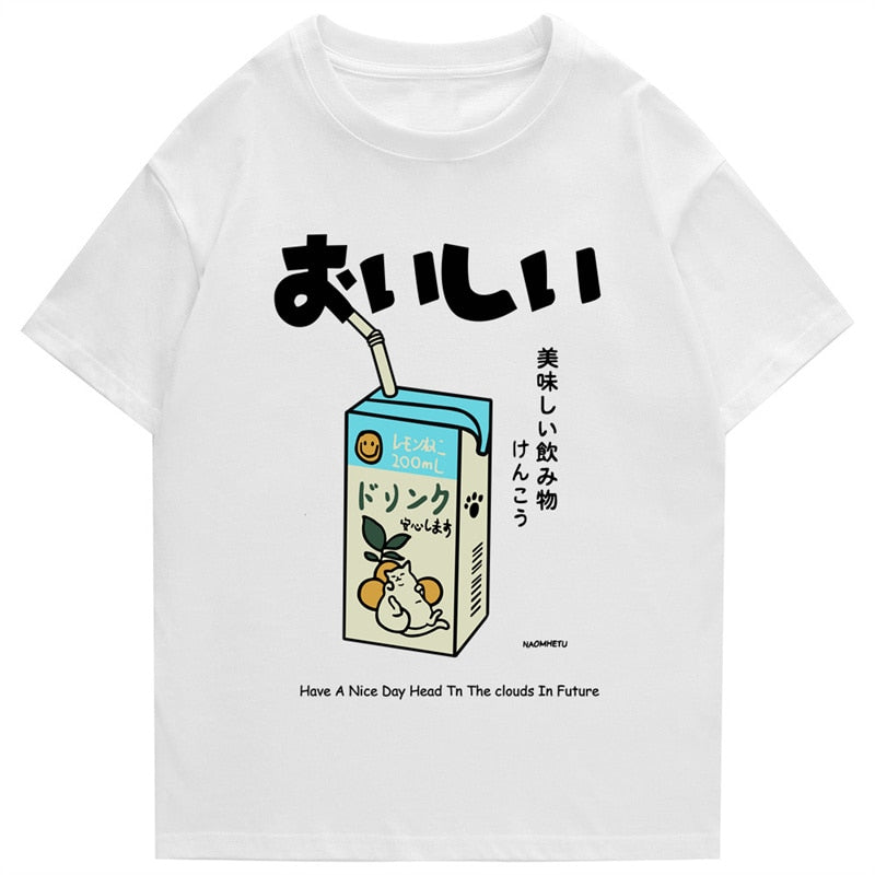 "Stand Straight" Graphic Unisex Streetwear Vintage Women Men Y2K T-Shirt