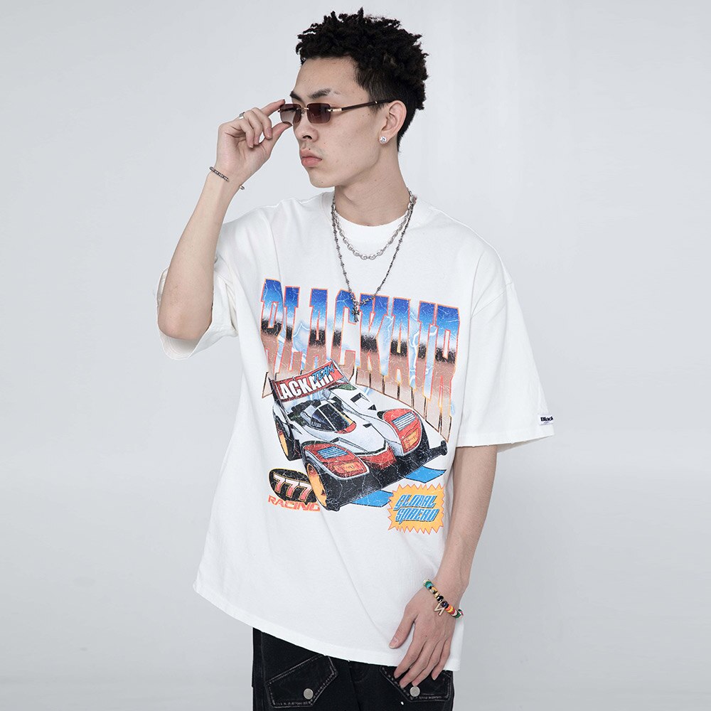 "Nascar" Graphic Unisex Streetwear Vintage Women Men Y2K T-Shirt