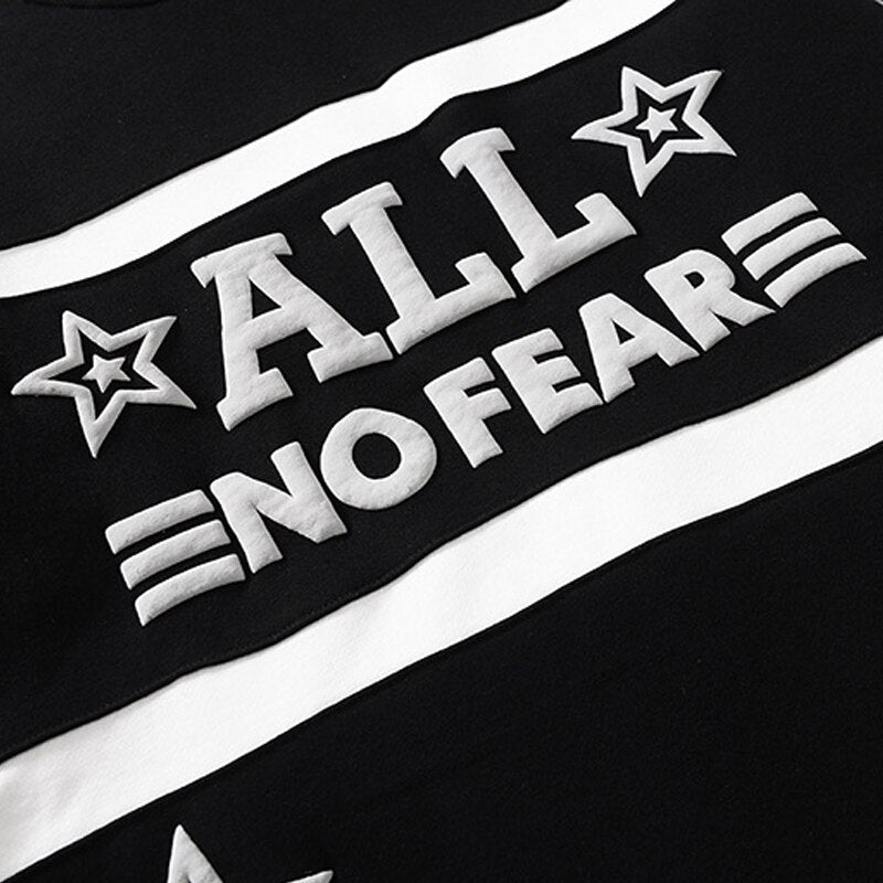 "No Fear" Graphic Unisex Streetwear Vintage Women Men Y2K Hoodie