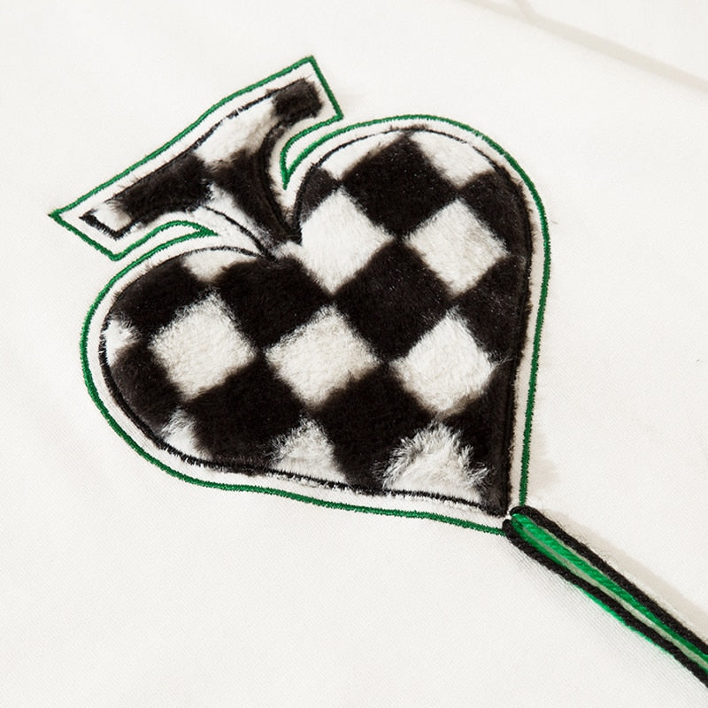 "Plaid Spade" Graphic Unisex Streetwear Vintage Women Men Y2K T-Shirt